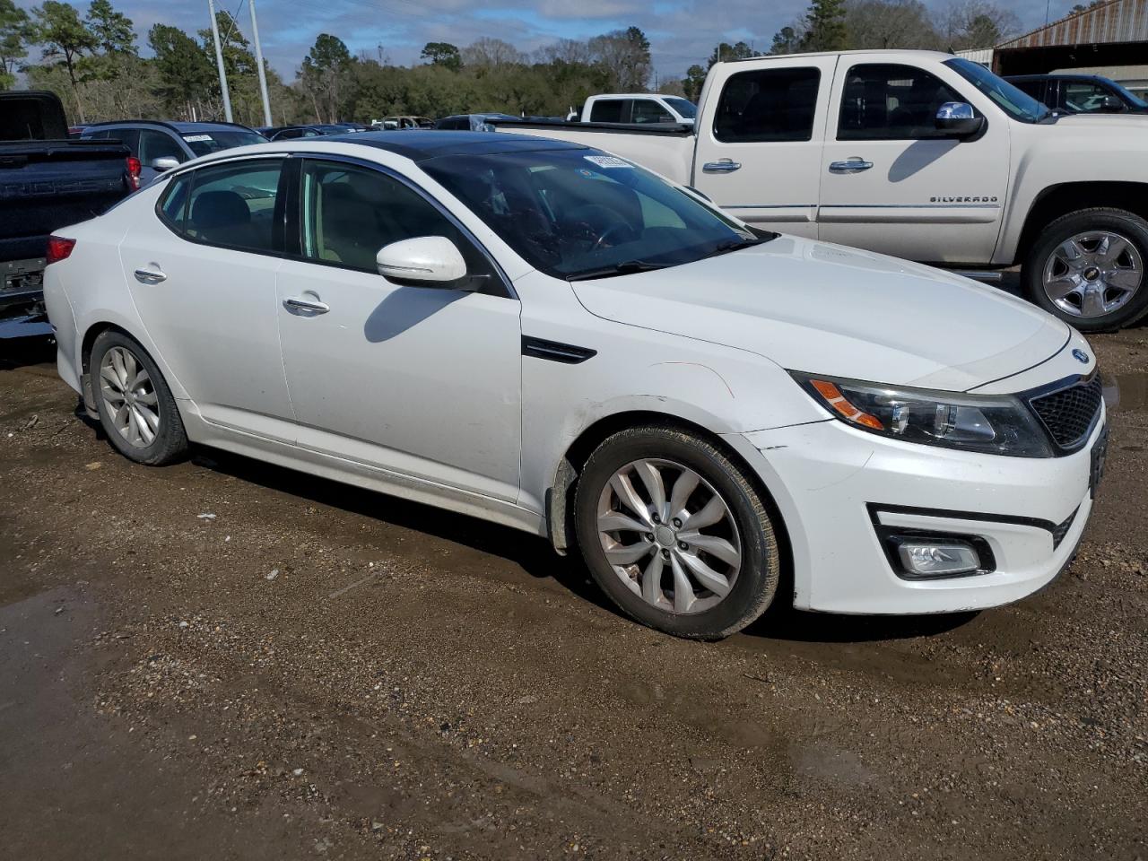 2015 KIA Optima VIN 5XXGN4A75FG470258 Copart auction photo, side damage thumbnail 4