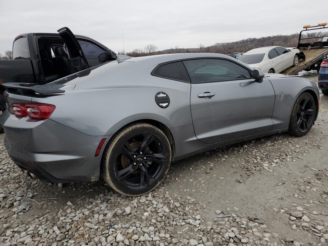 2020 Chevrolet Camaro VIN 1G1FE1R76L0122411 Copart auction photo, front end / side damage thumbnail 3