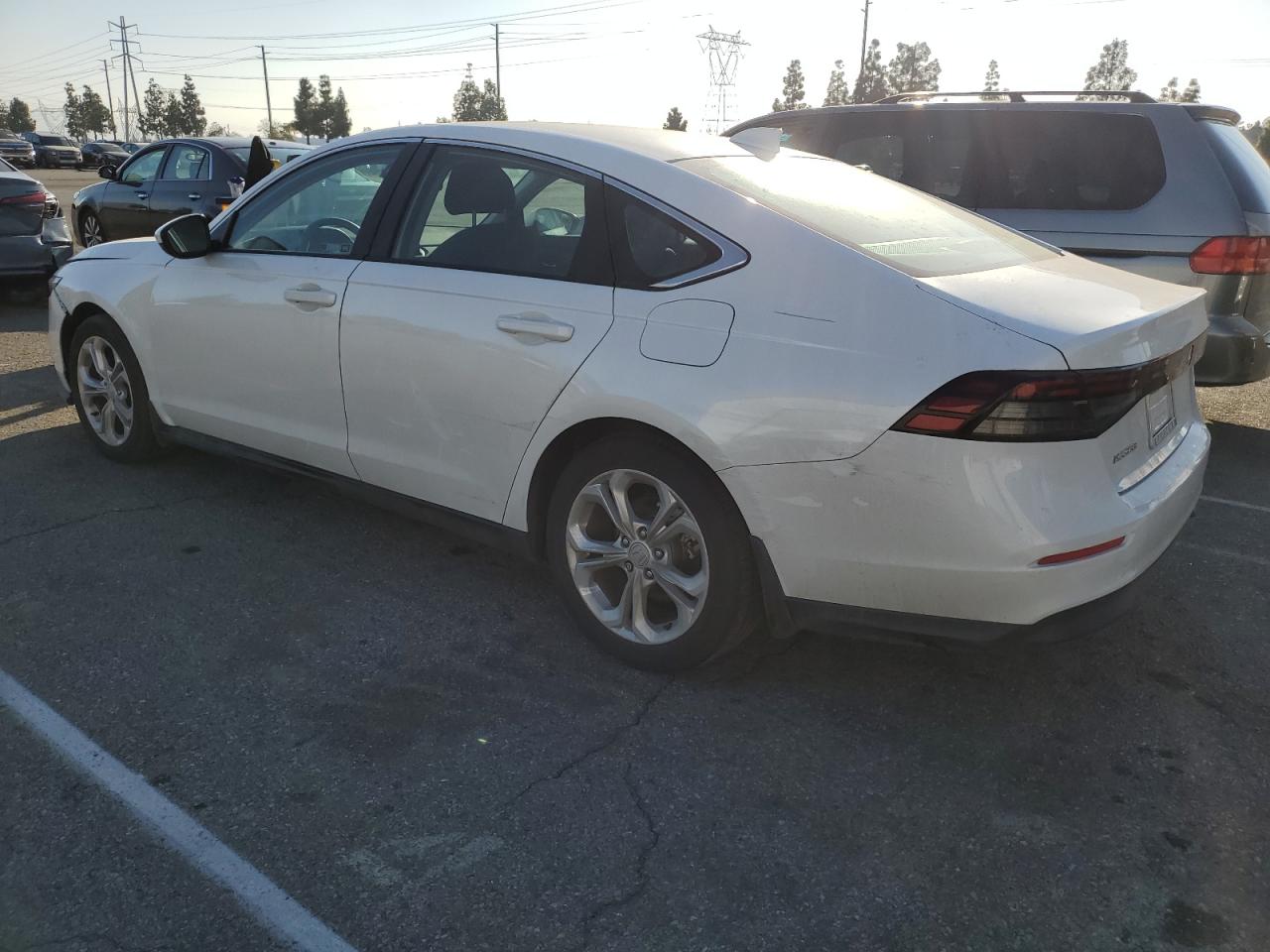 2024 Honda Accord VIN 1HGCY1F20RA027406 Copart auction photo, front end / side damage thumbnail 2