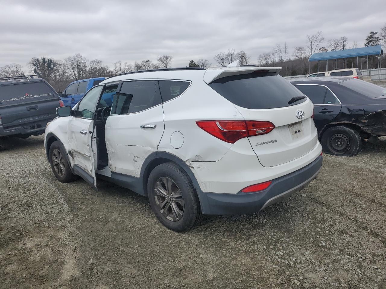 2014 Hyundai Santa Fe VIN 5XYZUDLB9EG196568 Copart auction photo, side damage thumbnail 2