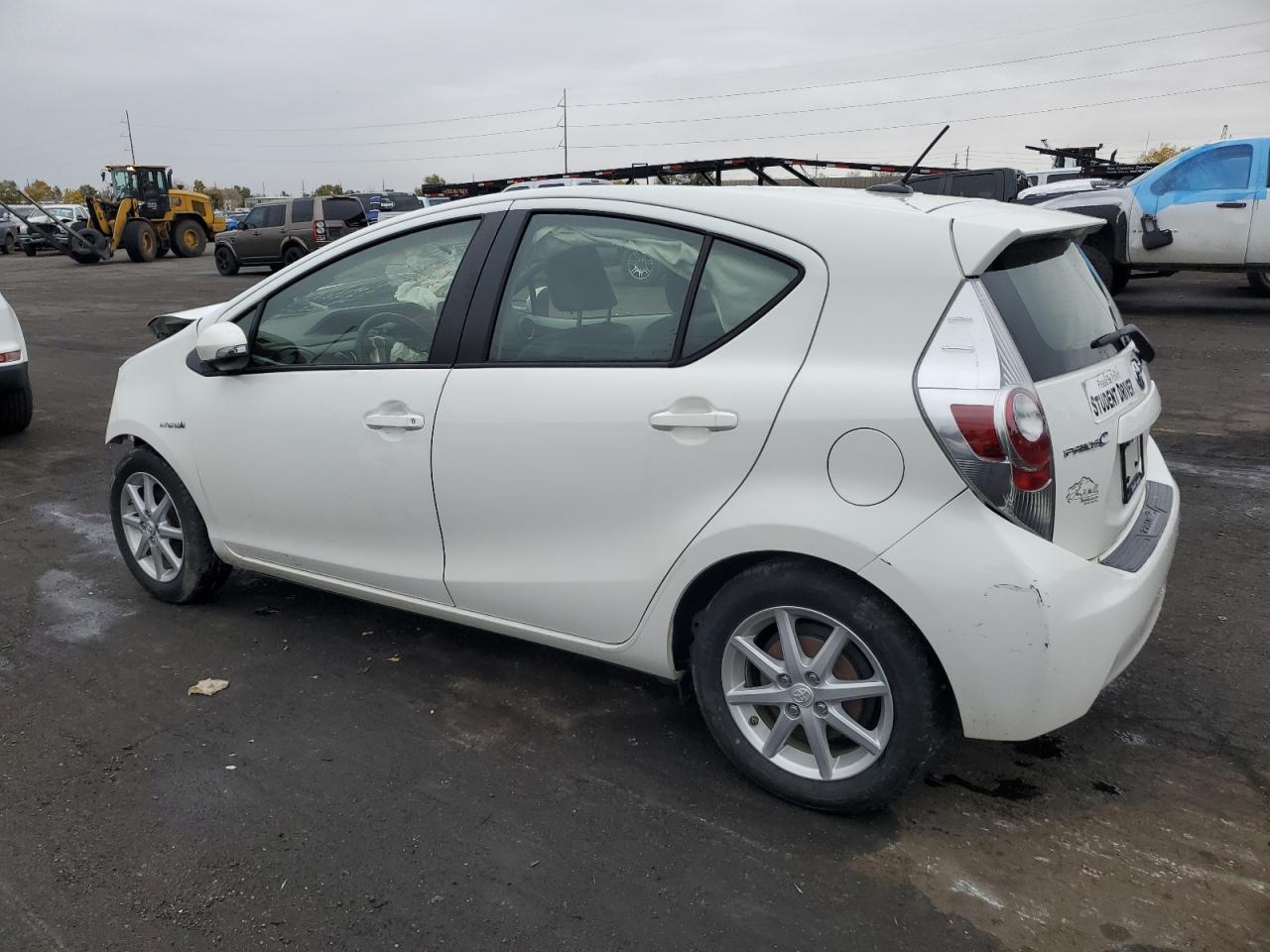 2013 Toyota Prius VIN JTDKDTB33D1553084 Copart auction photo, front end / side damage thumbnail 2