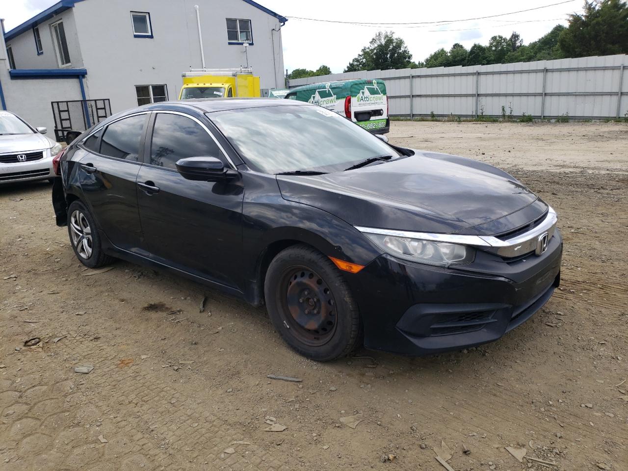 2016 Honda Civic VIN 2HGFC2F50GH529410 Copart auction photo, rear end damage thumbnail 4