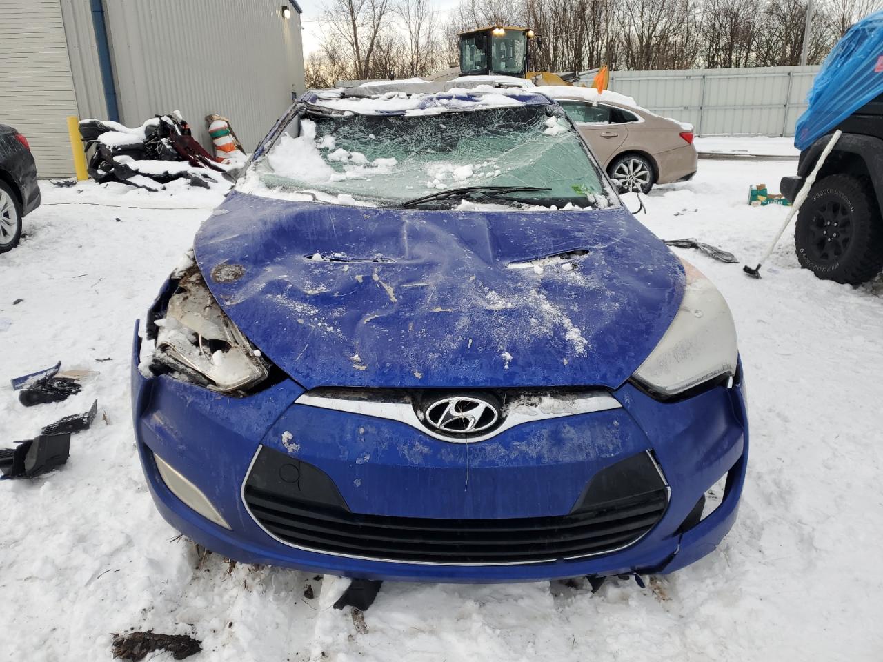 2012 Hyundai Veloster VIN KMHTC6AD8CU062585 Copart auction photo, rollover damage thumbnail 5
