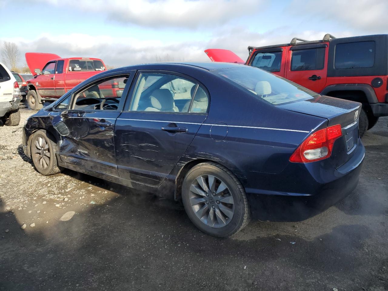 2009 Honda Civic VIN 2HGFA16829H501038 Copart auction photo, side damage thumbnail 2