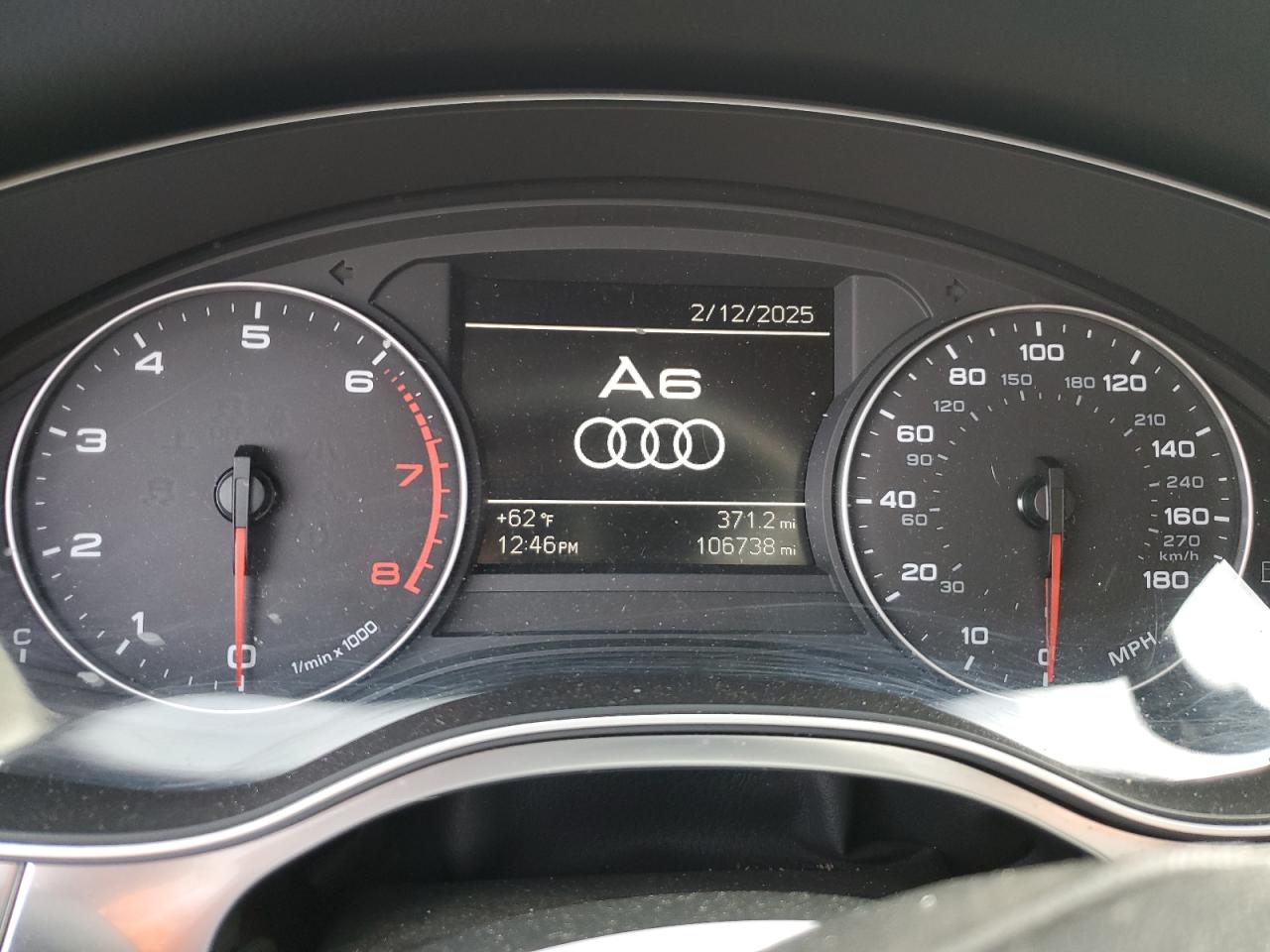 2014 Audi A6 VIN WAUCFAFC1EN093590 Copart auction photo, front end damage thumbnail 9