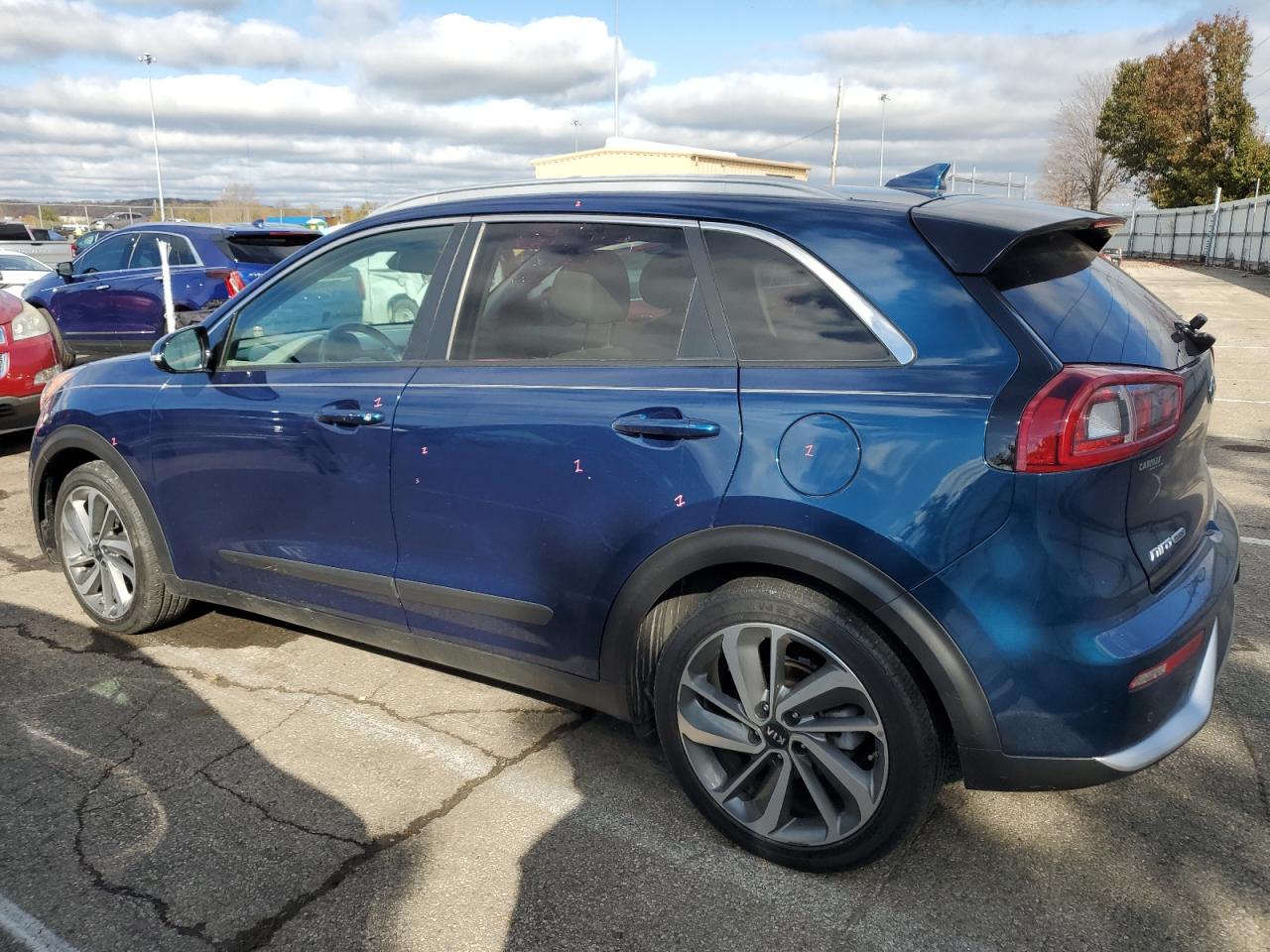 2019 KIA Niro VIN KNDCE3LC9K5224900 Copart auction photo, side / rear end damage thumbnail 2