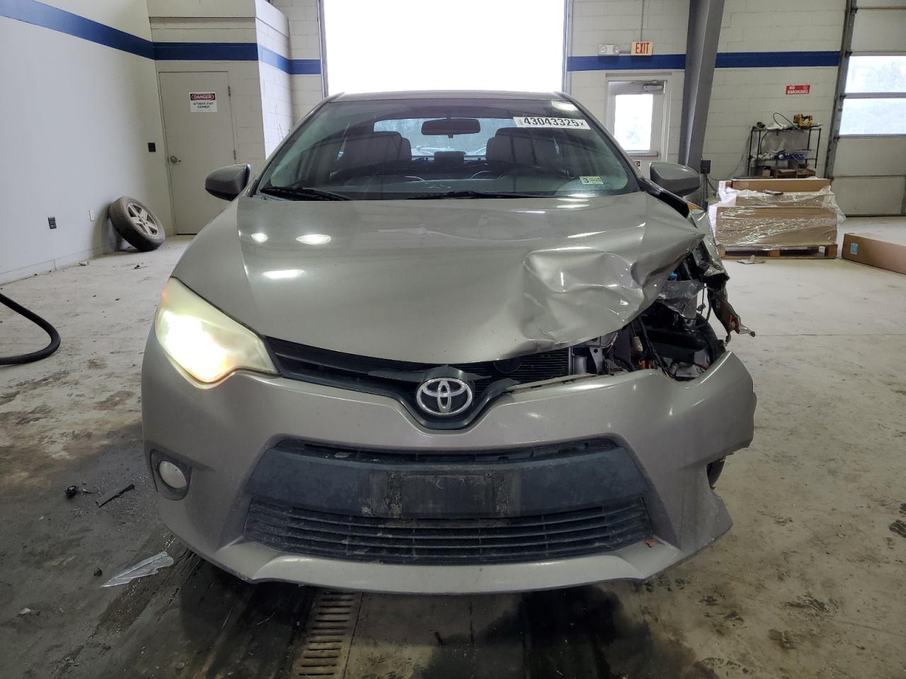 2014 Toyota Corolla VIN 2T1BURHEXEC103912 Copart auction photo, front end damage thumbnail 5