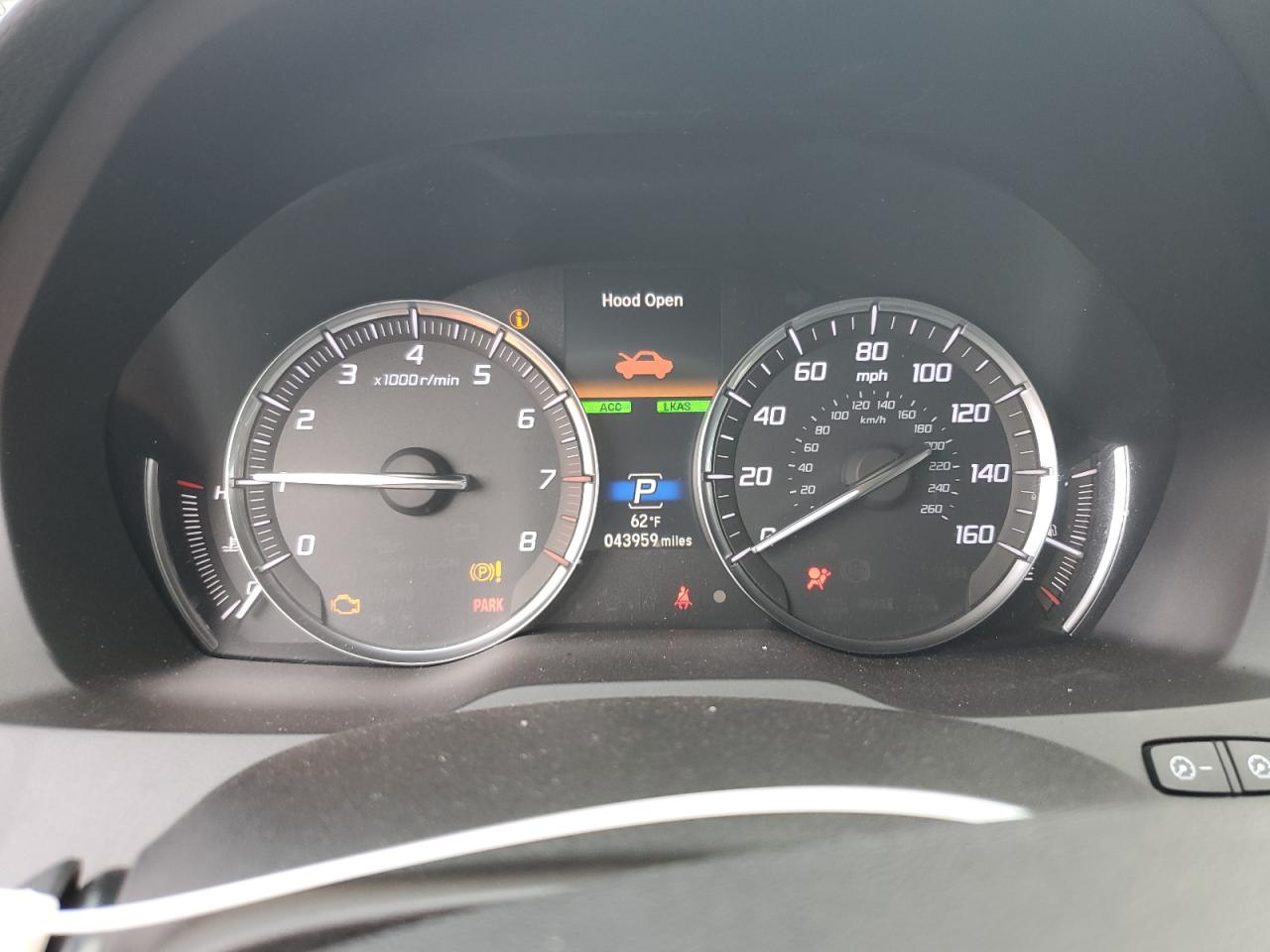 2020 Acura MDX VIN 5J8YD4H5XLL017861 Copart auction photo, side damage thumbnail 9