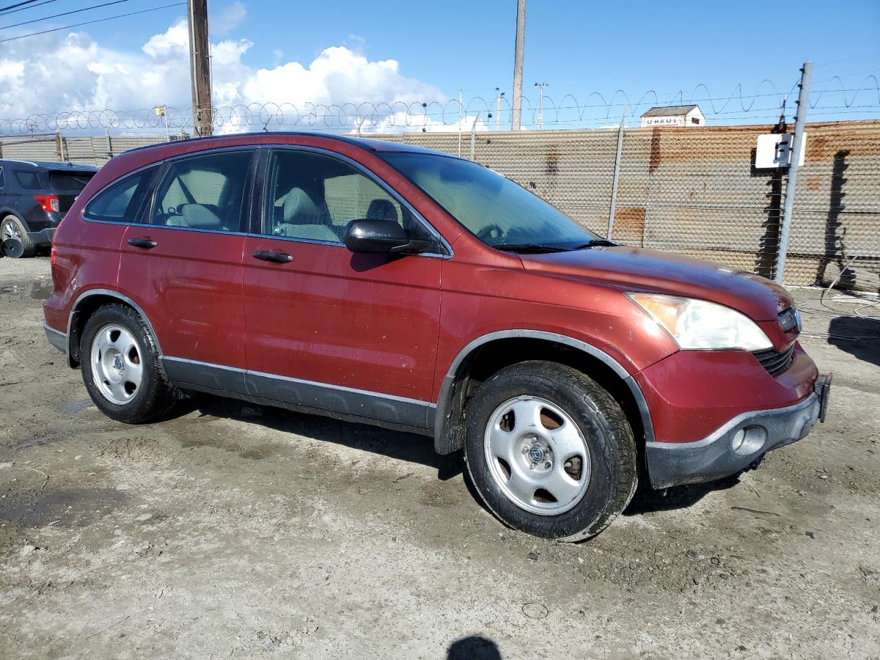 2009 Honda CR-V VIN JHLRE38359C000552 Copart auction photo, rear end / front end damage thumbnail 4