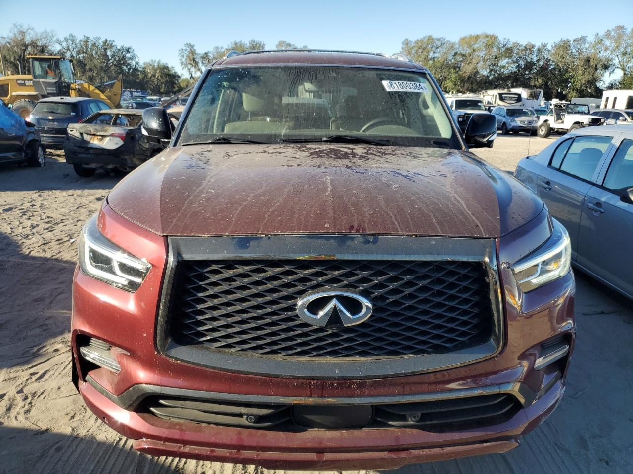2021 Infiniti QX80 VIN JN8AZ2AF2M9717210 Copart auction photo, side damage thumbnail 5