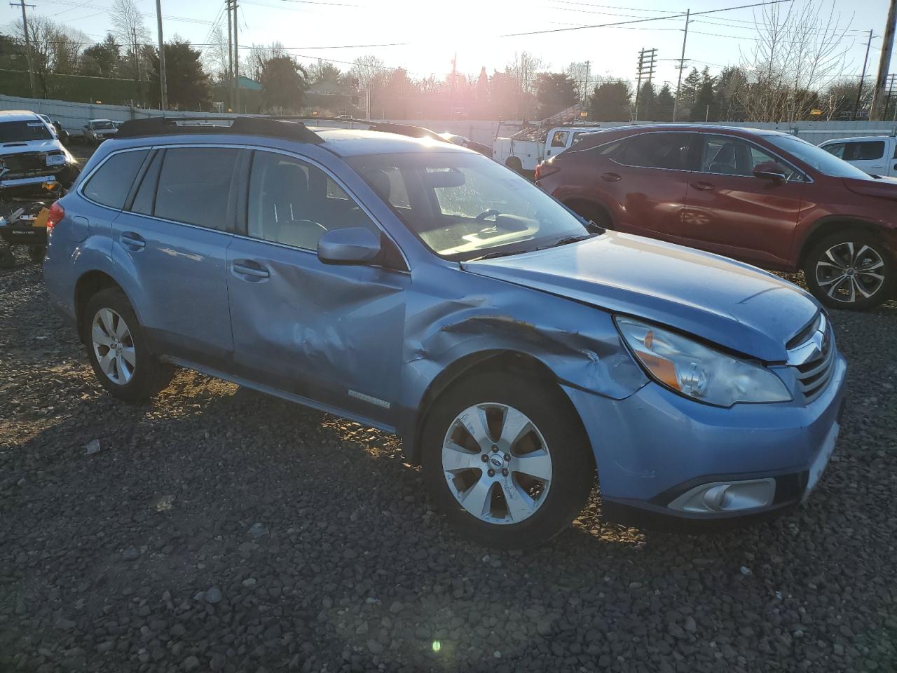 2012 Subaru Outback VIN 4S4BRBKC9C3293638 Copart auction photo, side / front end damage thumbnail 4