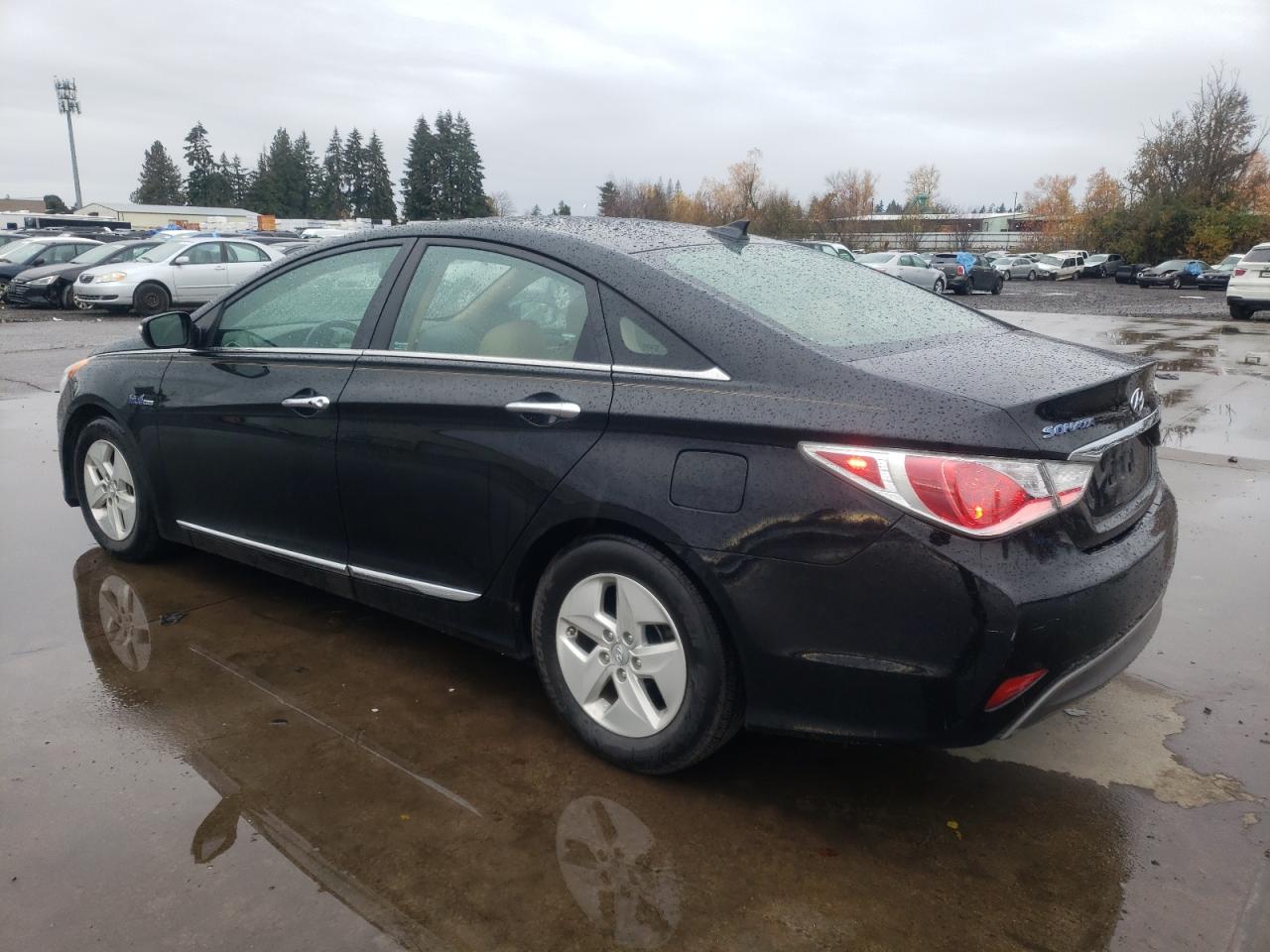 2012 Hyundai Sonata VIN KMHEC4A49CA059645 Copart auction photo, front end damage thumbnail 2