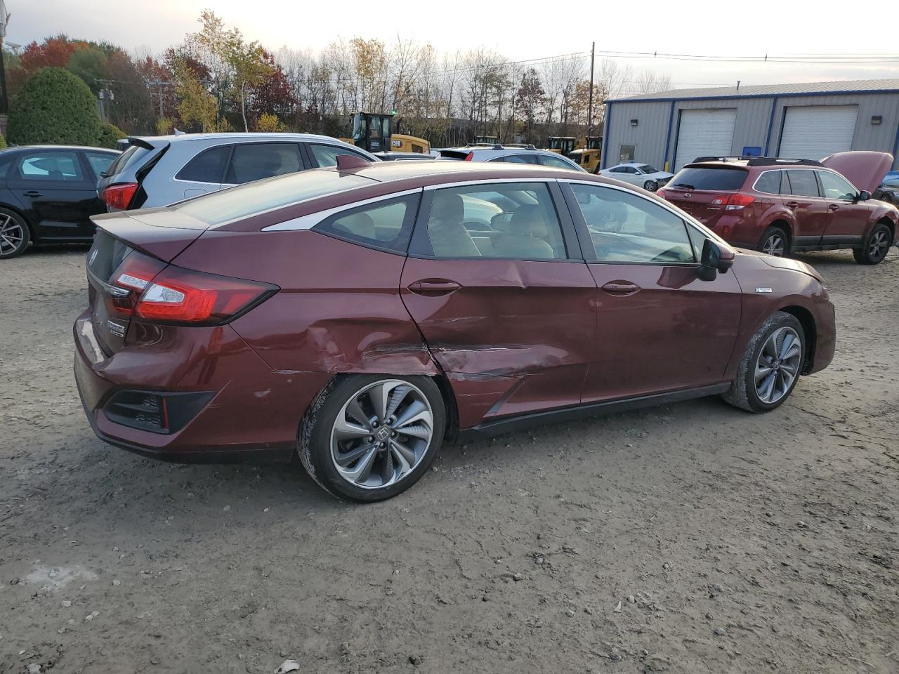 2021 Honda Clarity VIN JHMZC5F35MC000270 Copart auction photo, side / rear end damage thumbnail 3
