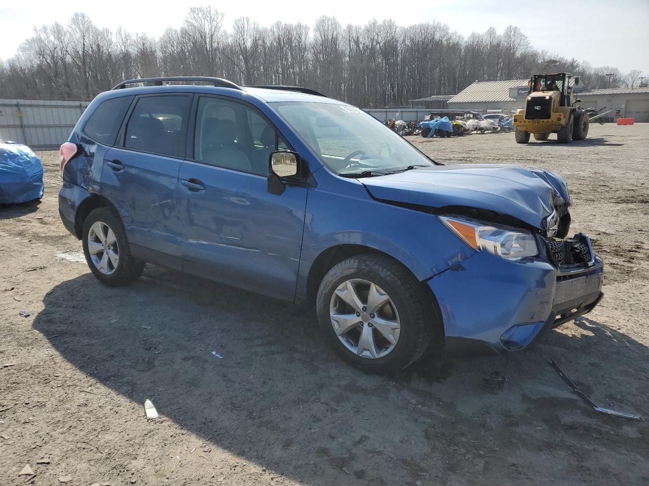 2016 Subaru Forester VIN JF2SJAFC7GH551875 Copart auction photo, front end / side damage thumbnail 4