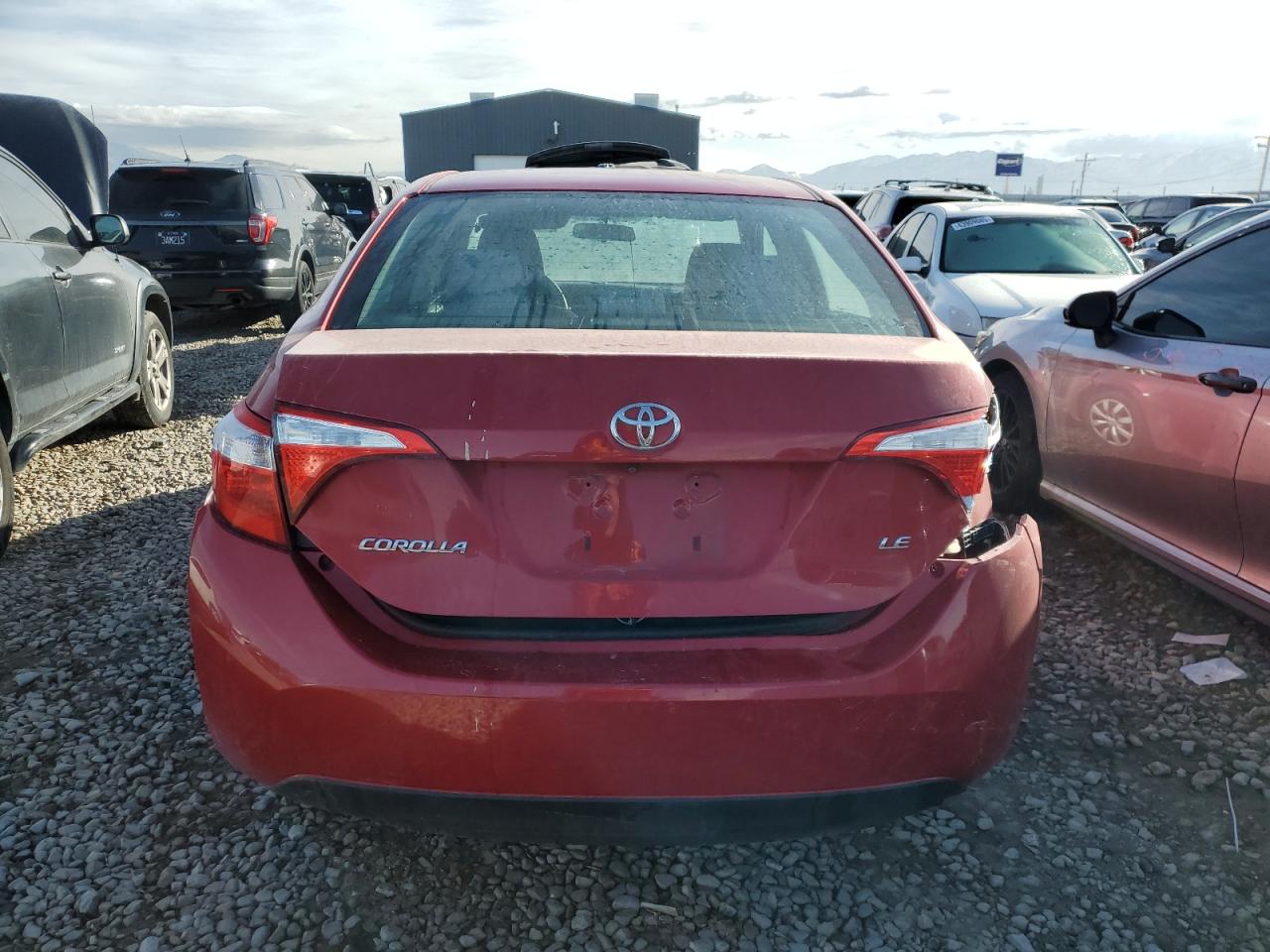 2015 Toyota Corolla VIN 2T1BURHEXFC271115 Copart auction photo, rear end damage thumbnail 6