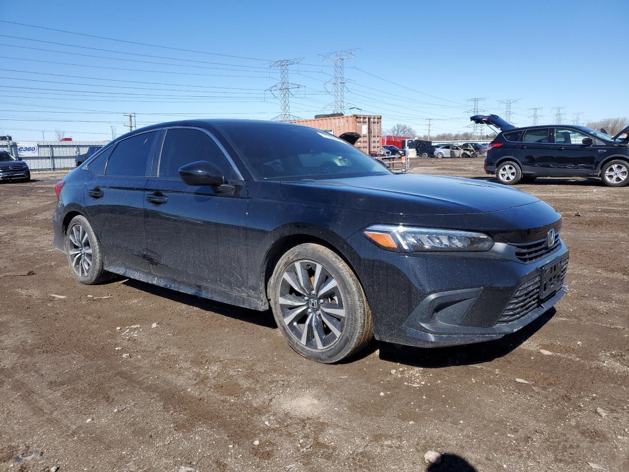 2022 Honda Civic VIN JHMFE1F79NX005717 Copart auction photo, rear end damage thumbnail 4