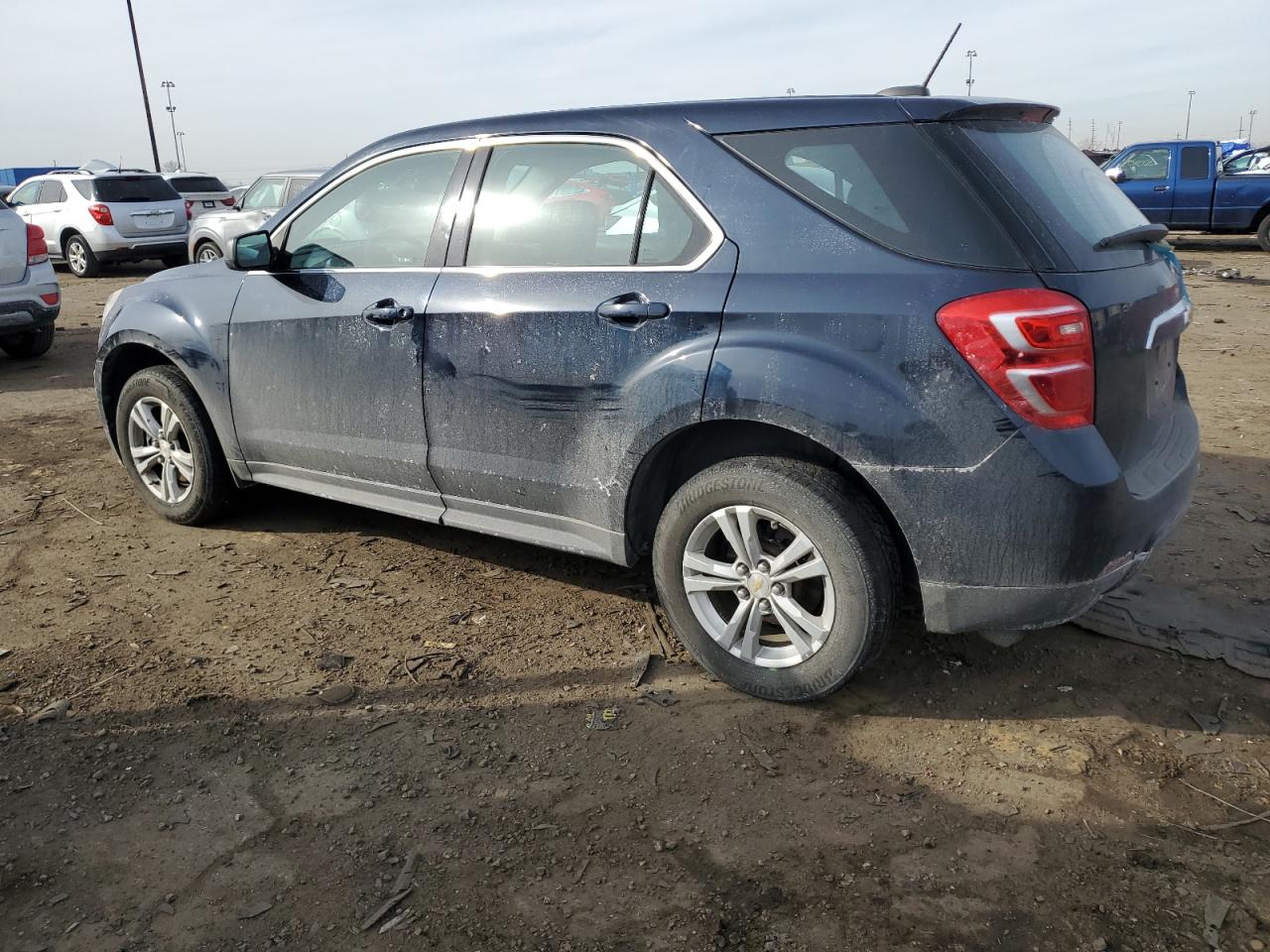 2017 Chevrolet Equinox VIN 2GNALBEK4H1588977 Copart auction photo, side damage thumbnail 2