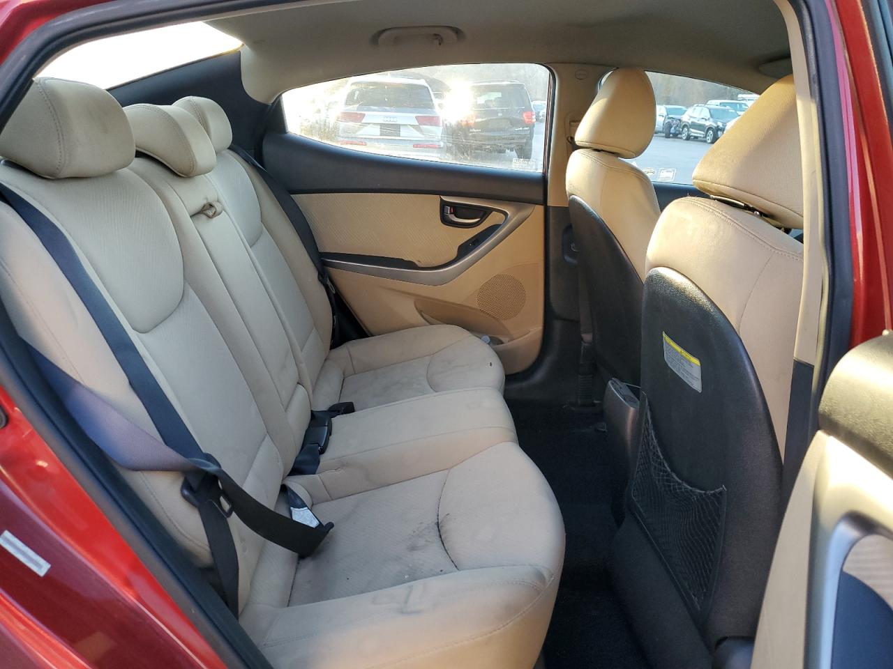 2013 Hyundai Elantra VIN KMHDH4AE8DU546101 Copart auction photo, rear end / hail damage thumbnail 10