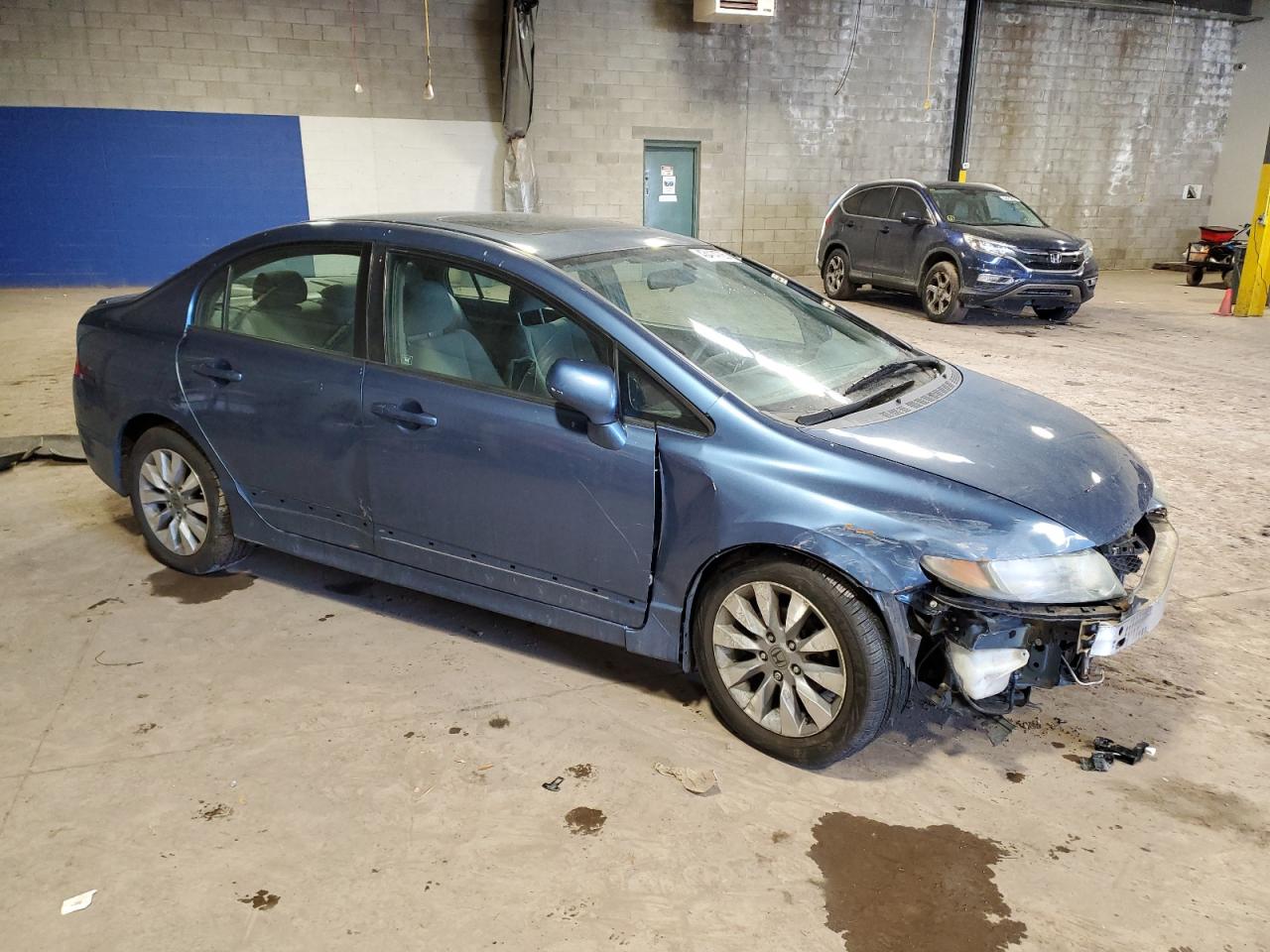 2010 Honda Civic VIN 2HGFA1F80AH509403 Copart auction photo, front end / side damage thumbnail 4