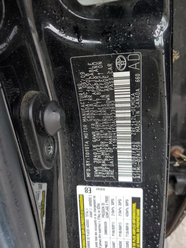 2010 Toyota Corolla VIN 2T1BU4EE0AC233893 Copart auction photo, front end / mechanical damage thumbnail 12