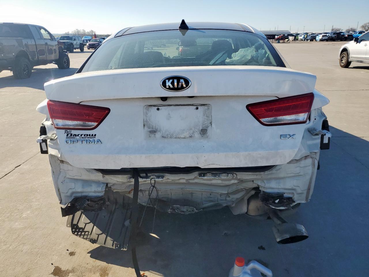 2018 KIA Optima VIN 5XXGU4L38JG209227 Copart auction photo, rear end damage thumbnail 6