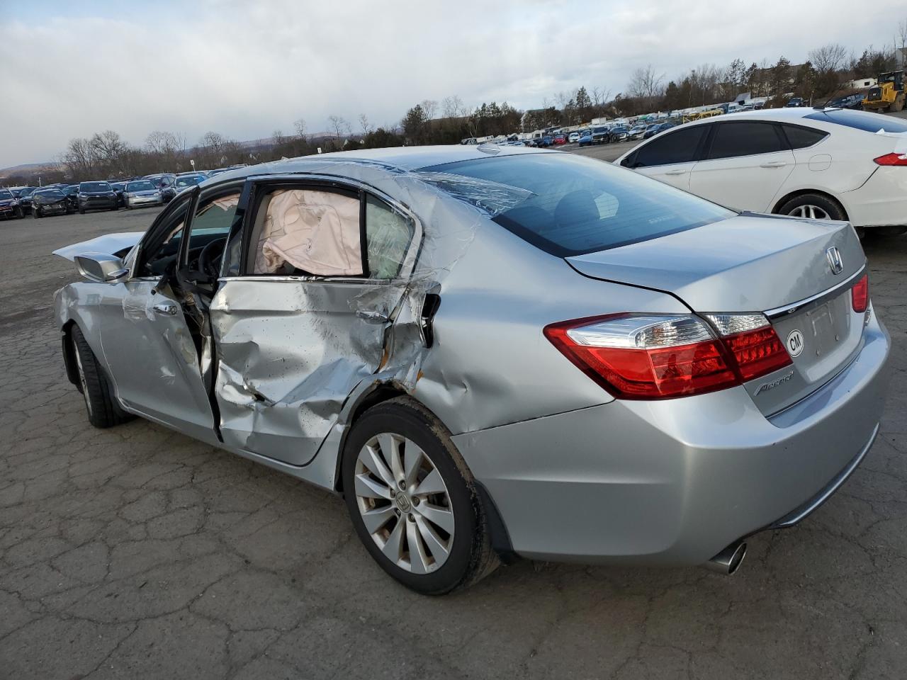 2014 Honda Accord VIN 1HGCR3F90EA001940 Copart auction photo, front end / side damage thumbnail 2