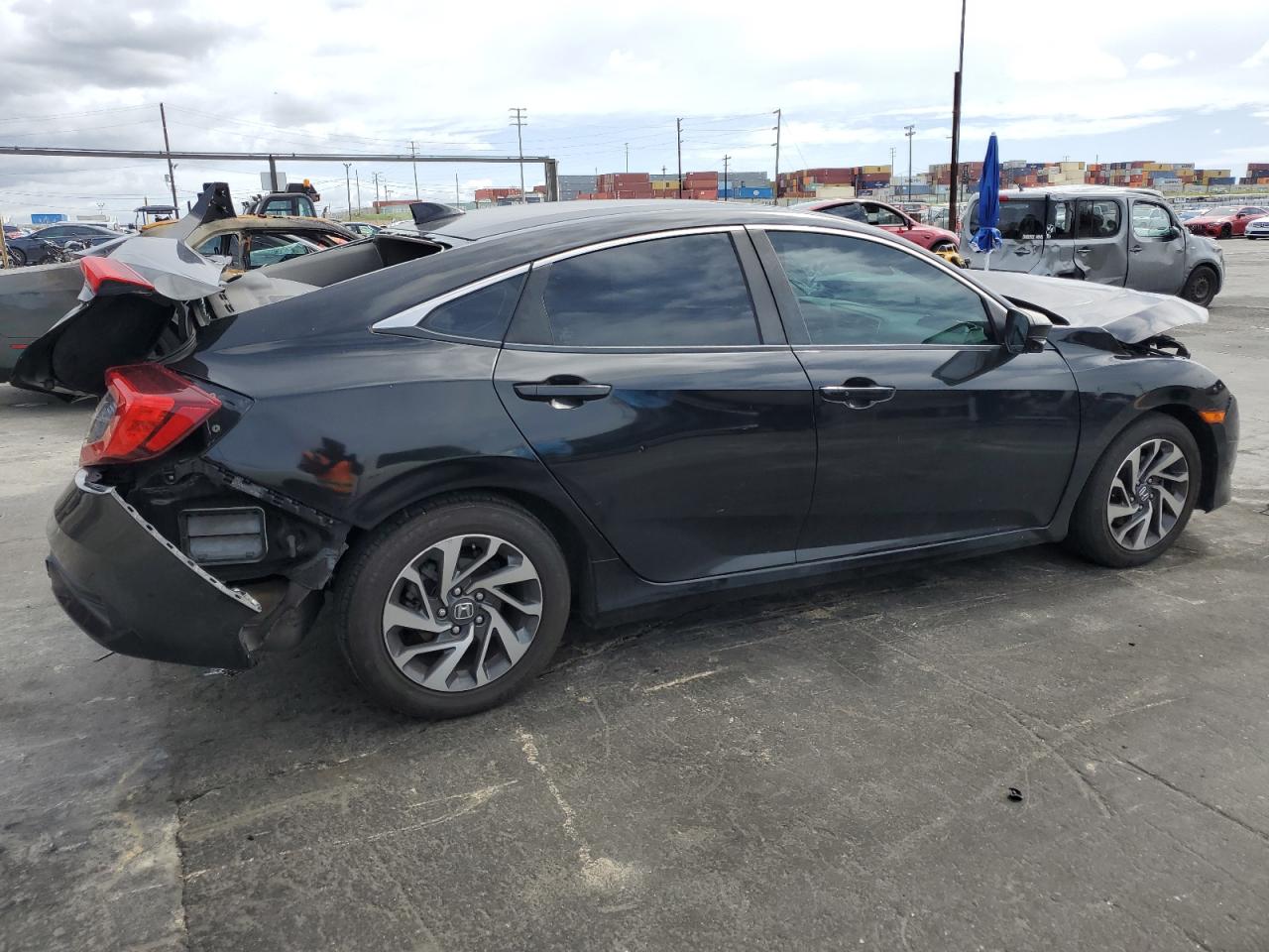 2017 Honda Civic VIN 2HGFC2F71HH573869 Copart auction photo, rear end / front end damage thumbnail 3