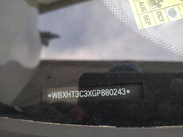 2016 BMW X1 VIN WBXHT3C3XGP880243 Copart auction photo, front end / minor dent/scratches damage thumbnail 10