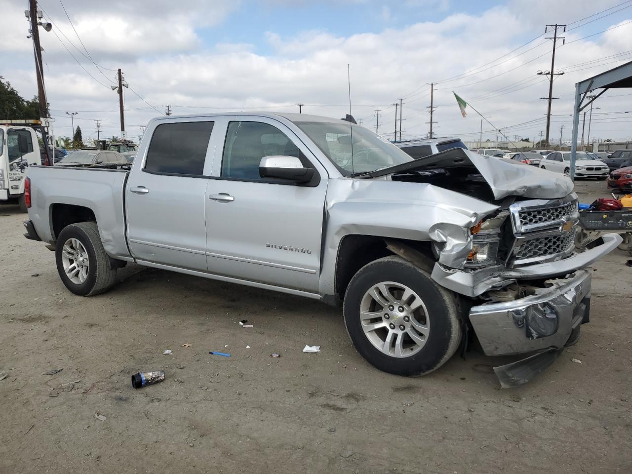 2015 Chevrolet Silverado VIN 3GCPCREC1FG512416 Copart auction photo, front end / rear end damage thumbnail 4