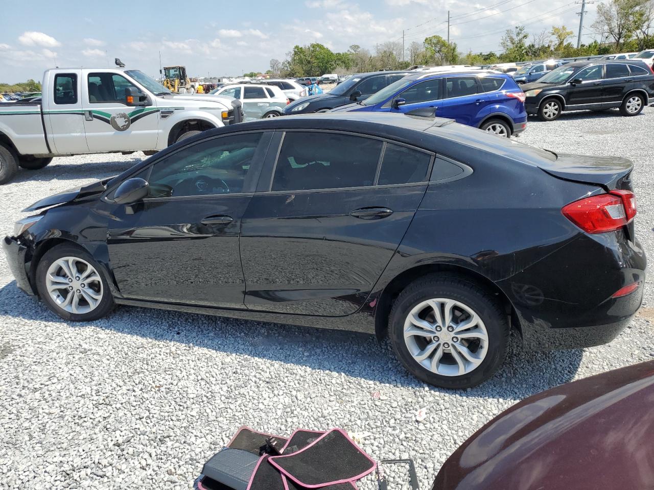 2019 Chevrolet Cruze VIN 1G1BC5SM2K7152247 Copart auction photo, front end / rear end damage thumbnail 2