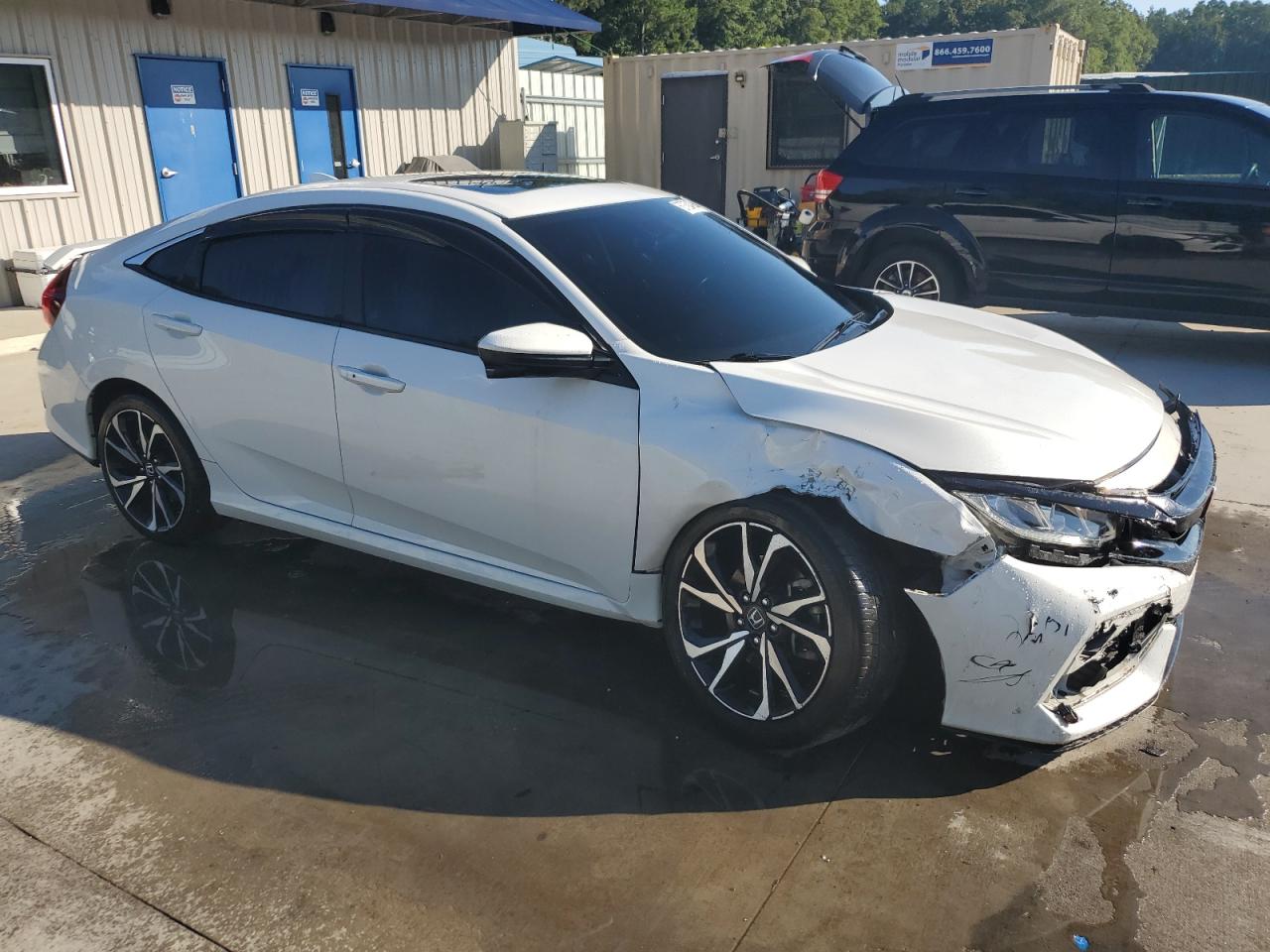 2019 Honda Civic VIN 2HGFC1E51KH704929 Copart auction photo, undercarriage / front end damage thumbnail 4