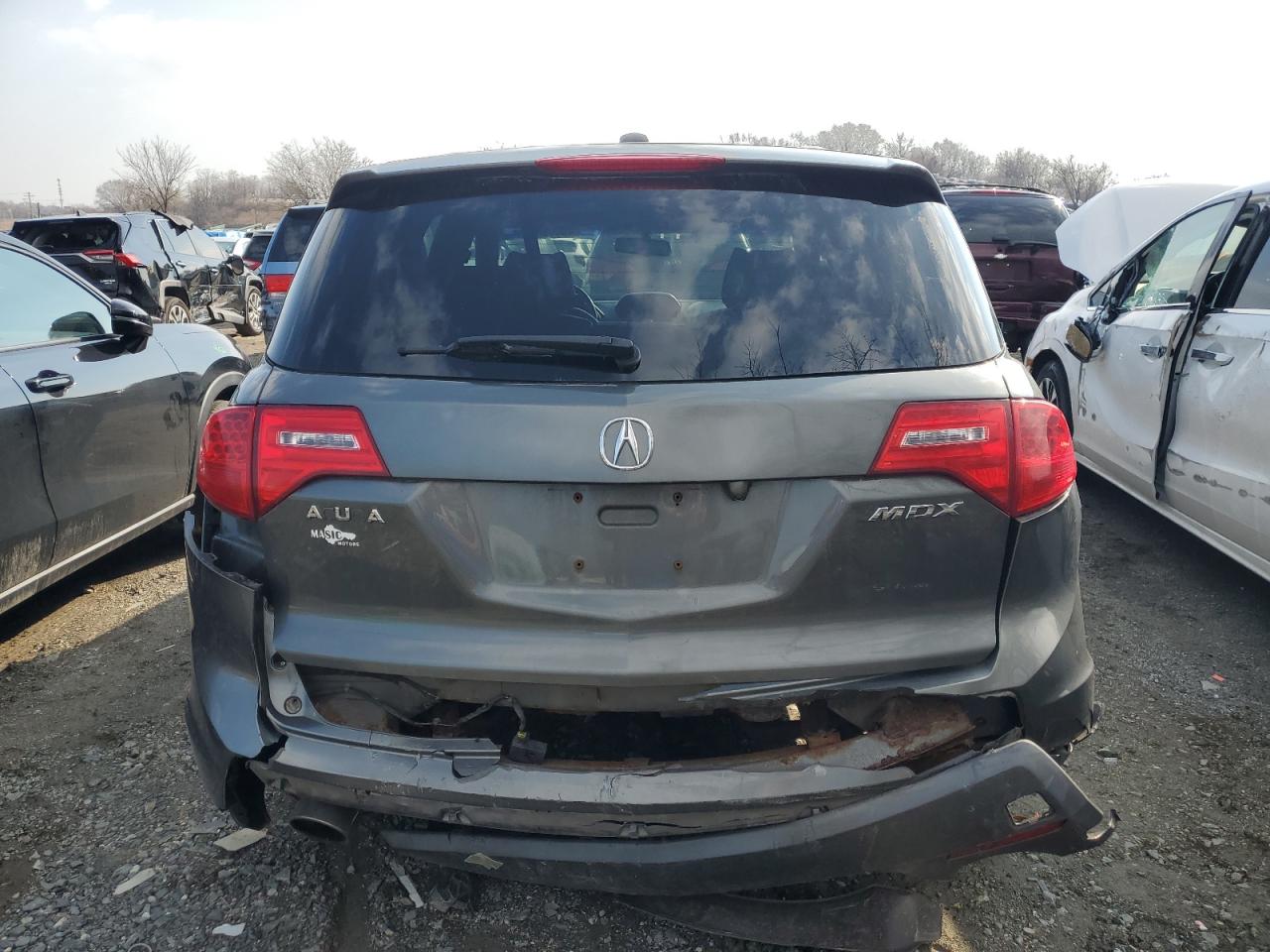2008 Acura MDX VIN 2HNYD28368H535093 Copart auction photo, rear end damage thumbnail 6