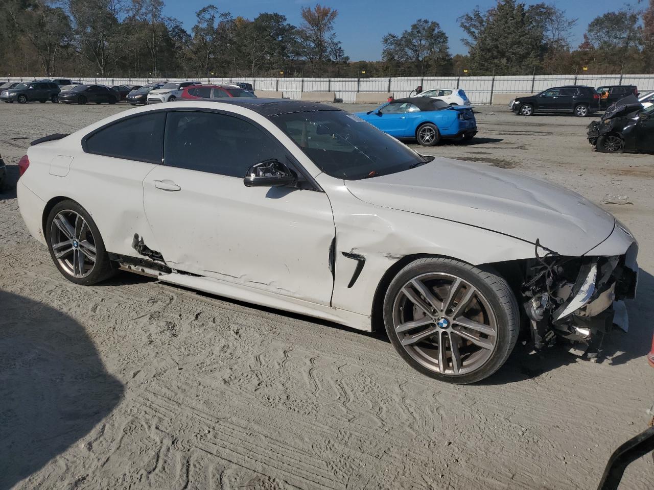 2018 BMW 4er VIN WBA4W7C59JAB87833 Copart auction photo, front end / side damage thumbnail 4