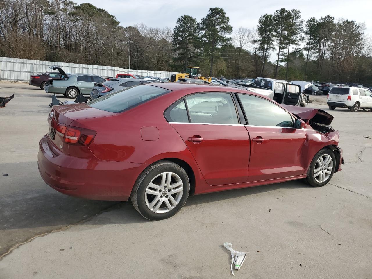 2017 Volkswagen Jetta VIN 3VW2B7AJ8HM231821 Copart auction photo, front end / side damage thumbnail 3