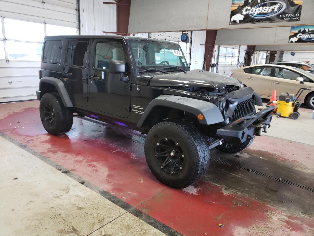 2016 Jeep Wrangler VIN 1C4BJWDG5GL161405 Copart auction photo, front end damage thumbnail 4