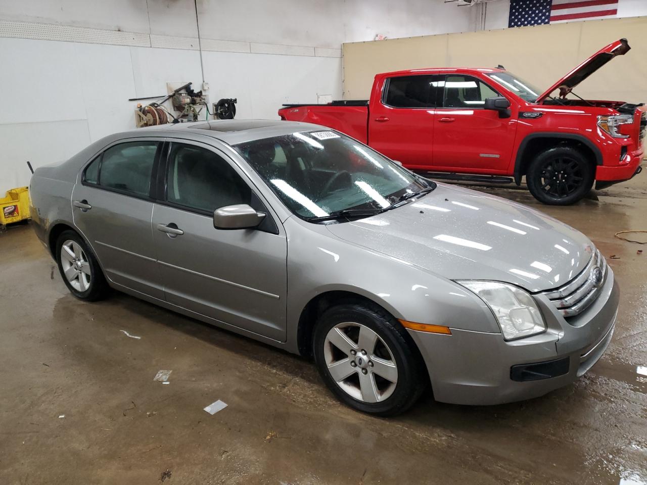 2008 Ford Fusion VIN 3FAHP07Z18R190931 Copart auction photo, front end / side damage thumbnail 4