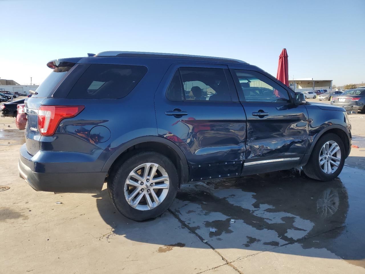 2016 Ford Explorer VIN 1FM5K7D89GGB79371 Copart auction photo, side damage thumbnail 3