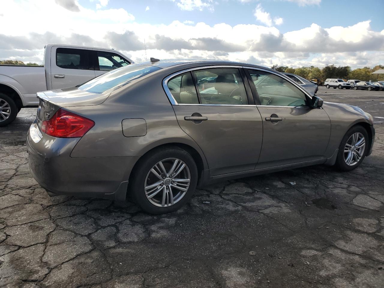 2012 Infiniti G VIN JN1CV6AP5CM629041 Copart auction photo, front end damage thumbnail 3