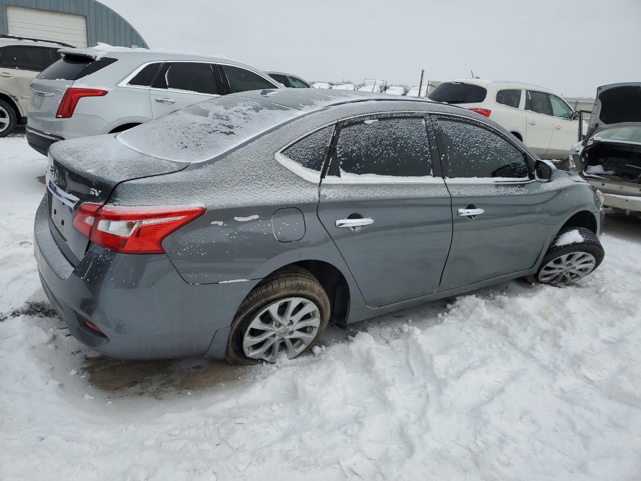 2019 Nissan Sentra VIN 3N1AB7AP9KY421701 Copart auction photo, all over / undercarriage damage thumbnail 3