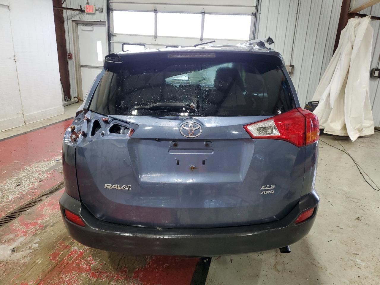 2014 Toyota RAV 4 VIN JTMRFREV6ED090639 Copart auction photo, all over damage thumbnail 6