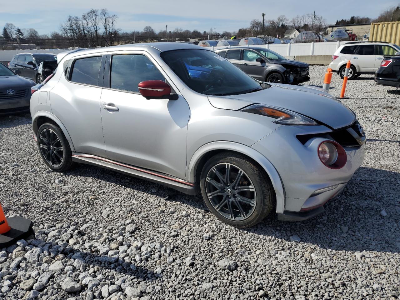 2015 Nissan Juke VIN JN8AF5MV5FT558587 Copart auction photo, front end damage thumbnail 4