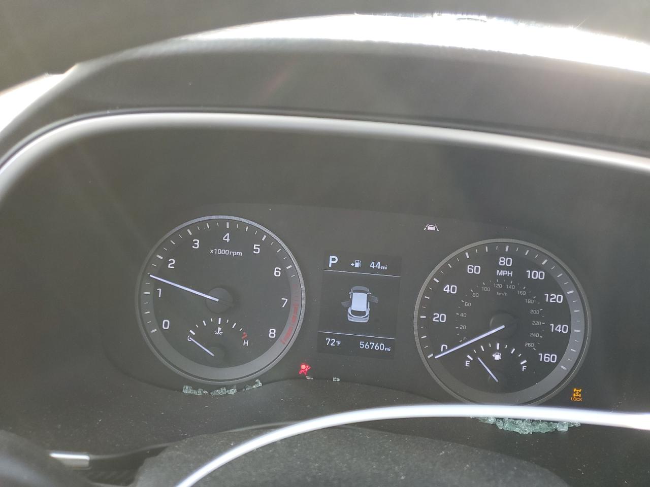 2020 Hyundai Tucson VIN KM8J2CA40LU241051 Copart auction photo, side / front end damage thumbnail 9