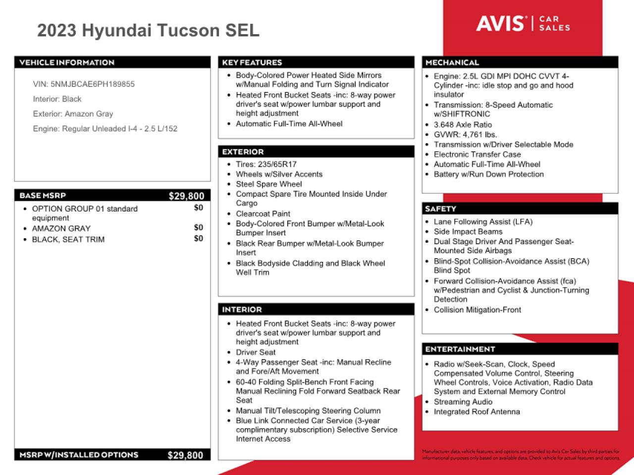 2023 Hyundai Tucson VIN 5NMJBCAE6PH189855 Copart auction photo, front end damage thumbnail 13