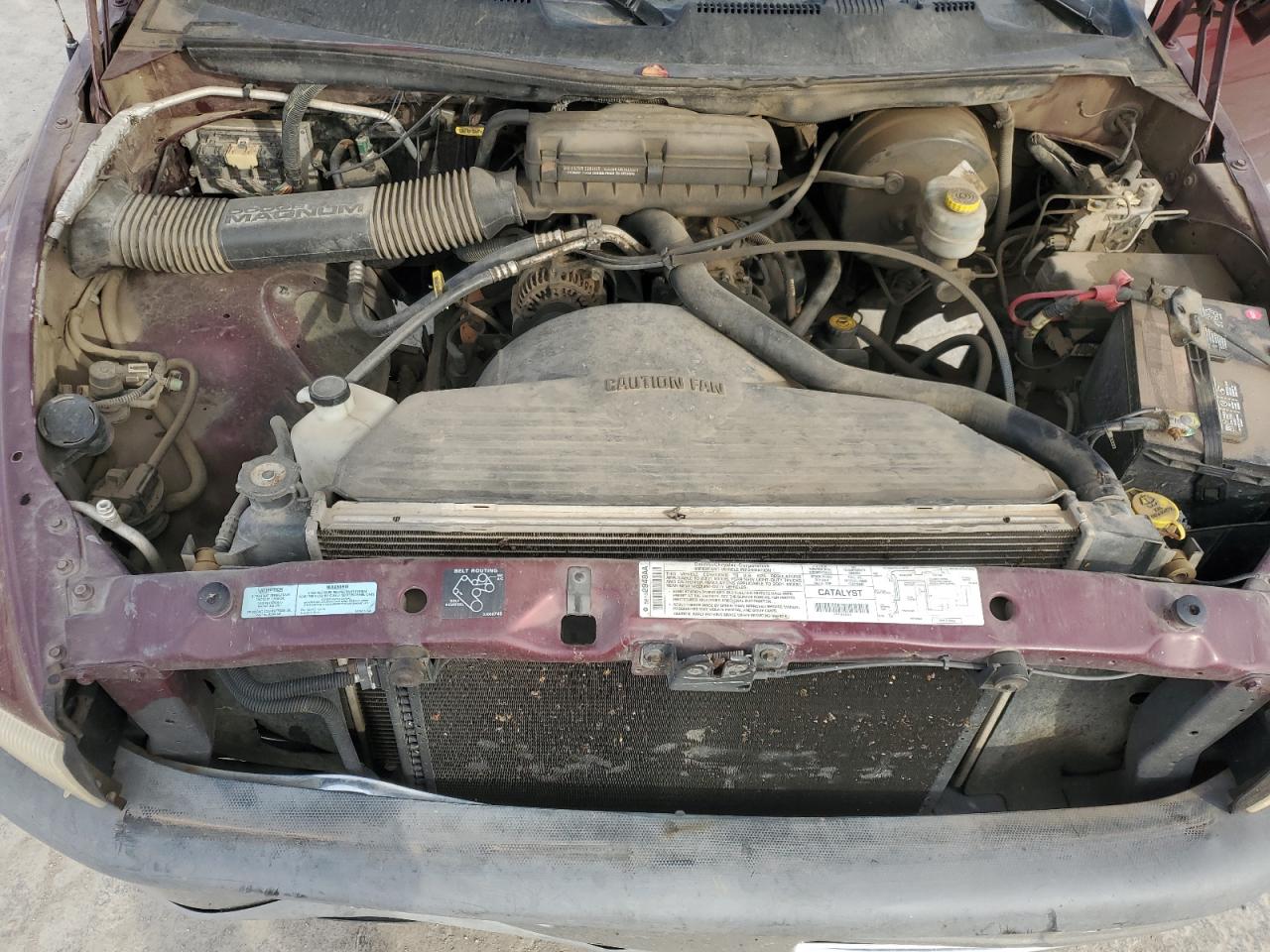 2001 Dodge RAM VIN 1B7HC16X71S199347 Copart auction photo, mechanical / front end damage thumbnail 11