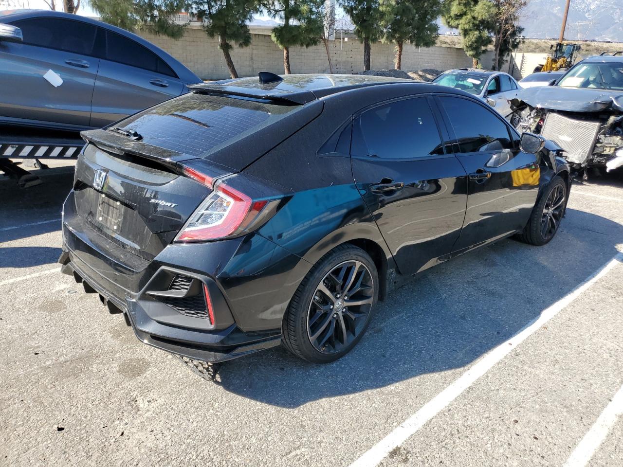 2021 Honda Civic VIN SHHFK7H45MU415020 Copart auction photo, front end damage thumbnail 3