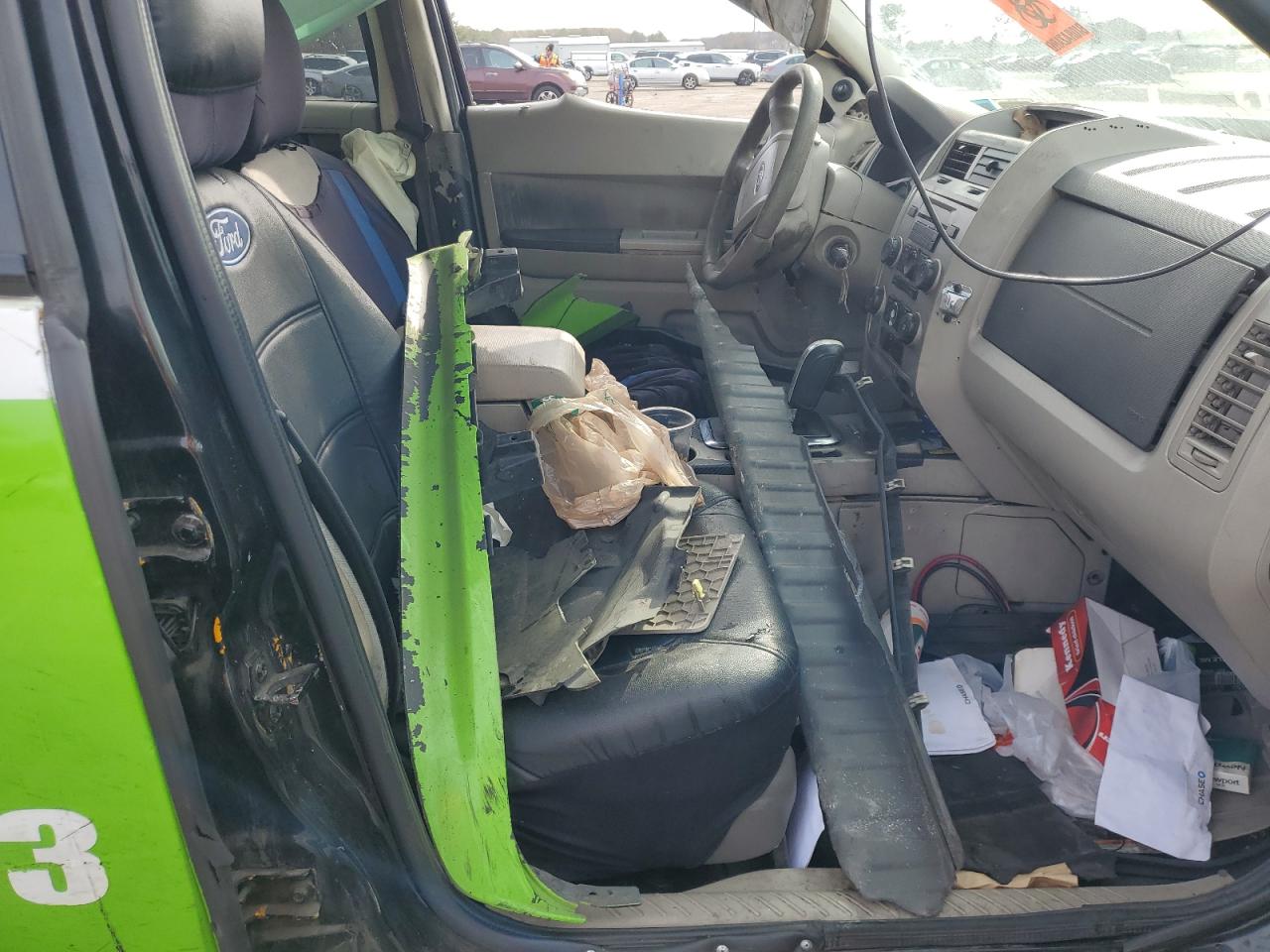 2012 Ford Escape VIN 1FMCU4K38CKB35263 Copart auction photo, side / front end damage thumbnail 7