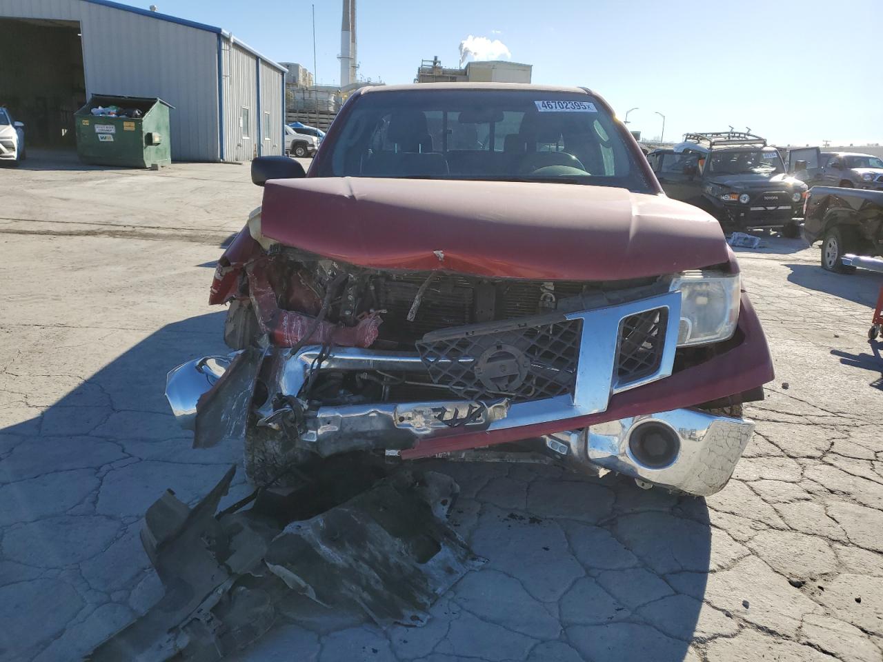2009 Nissan Navara (Frontier) VIN 1N6BD06T69C422927 Copart auction photo, front end / side damage thumbnail 5