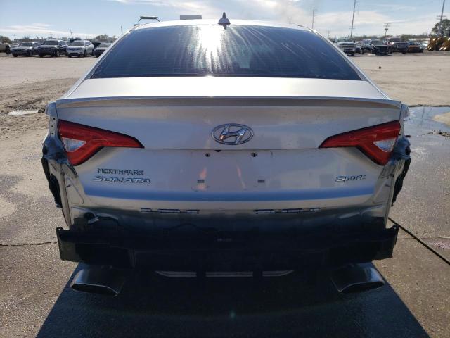 2016 Hyundai Sonata VIN 5NPE34AFXGH434141 Copart auction photo, front end / rear end damage thumbnail 6