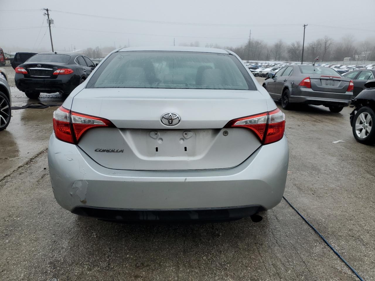 2014 Toyota Corolla VIN 2T1BURHE0EC152004 Copart auction photo, side / rear end damage thumbnail 6