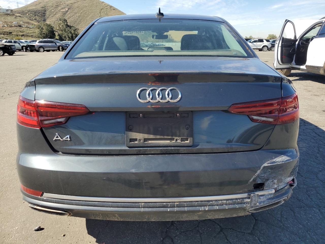 2019 Audi A4 VIN WAUGMAF40KA038020 Copart auction photo, front end / rear end damage thumbnail 6